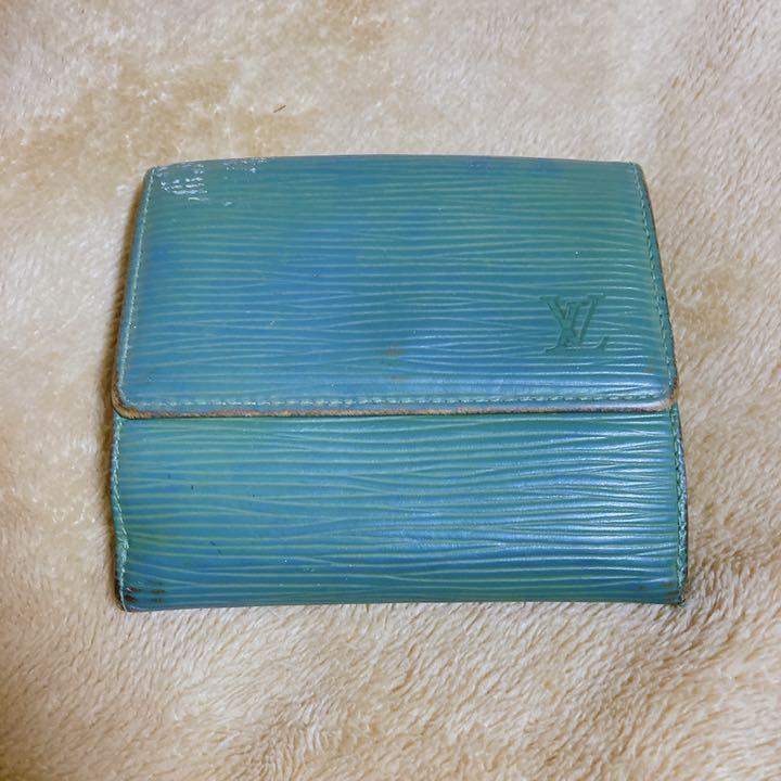 エピ LOUIS VUITTON ルイヴィトン 緑 三つ折り財布 グリーン