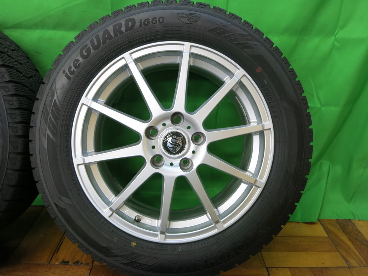Yokohama 215/60r17 バリ溝スタッドレスタイヤ/ホイールセット 