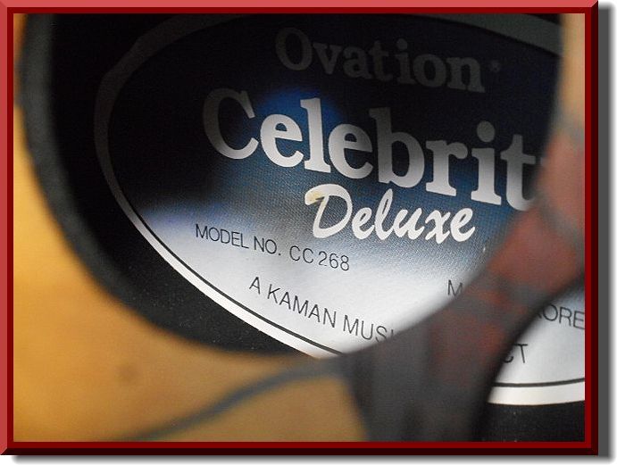 Ovation Celebrity Deluxe CC268 ハードケース付き