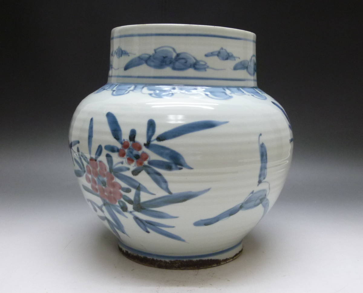 李朝 染付 朝鮮美術 白磁 陶磁器 花入 陶器陶芸古玩古 徳利 草