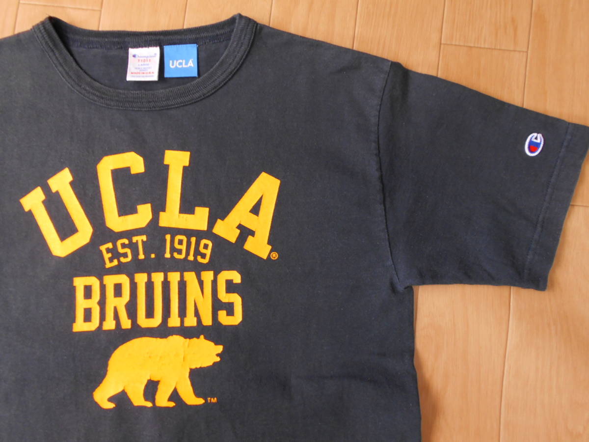 ☆米国USA製 チャンピオン×UCLA.BRUINS コラボT1011ヘビーウェイト半袖 