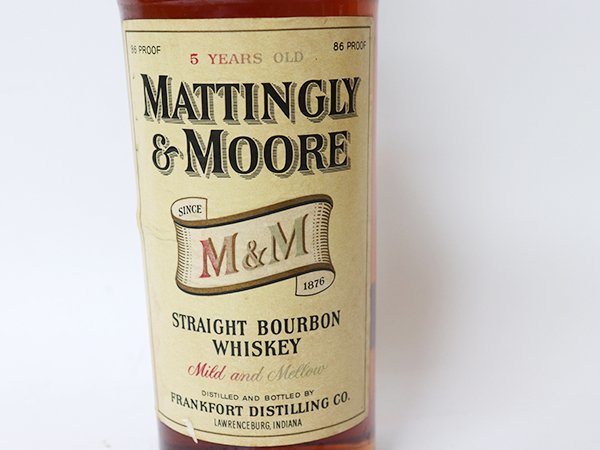 Yahoo!オークション - 特級 MATTINGLY & MOORE 5years old