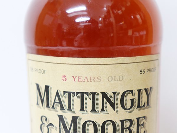 Yahoo!オークション - 特級 MATTINGLY & MOORE 5years old