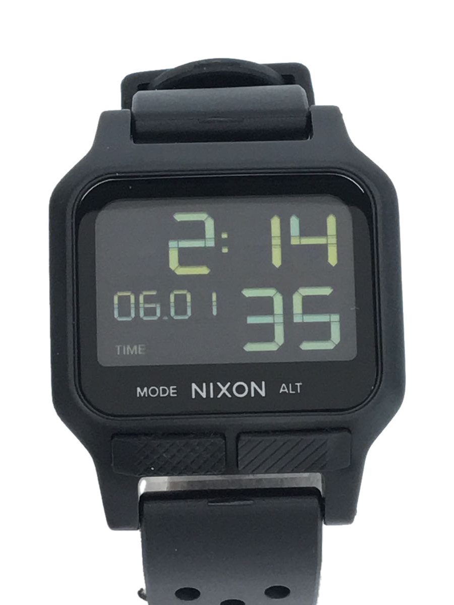 NIXON◇腕時計/デジタル/ラバー/BLK/BLK/A1320001/THE HEAT 腕時計 