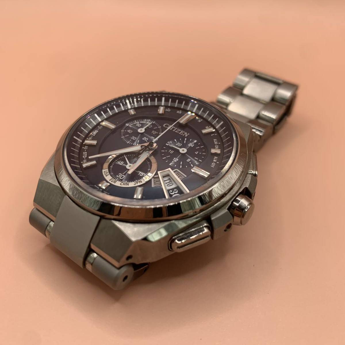 美品 売切】CITIZEN シチズン H610-T018050 エコドライブ アテッサ 