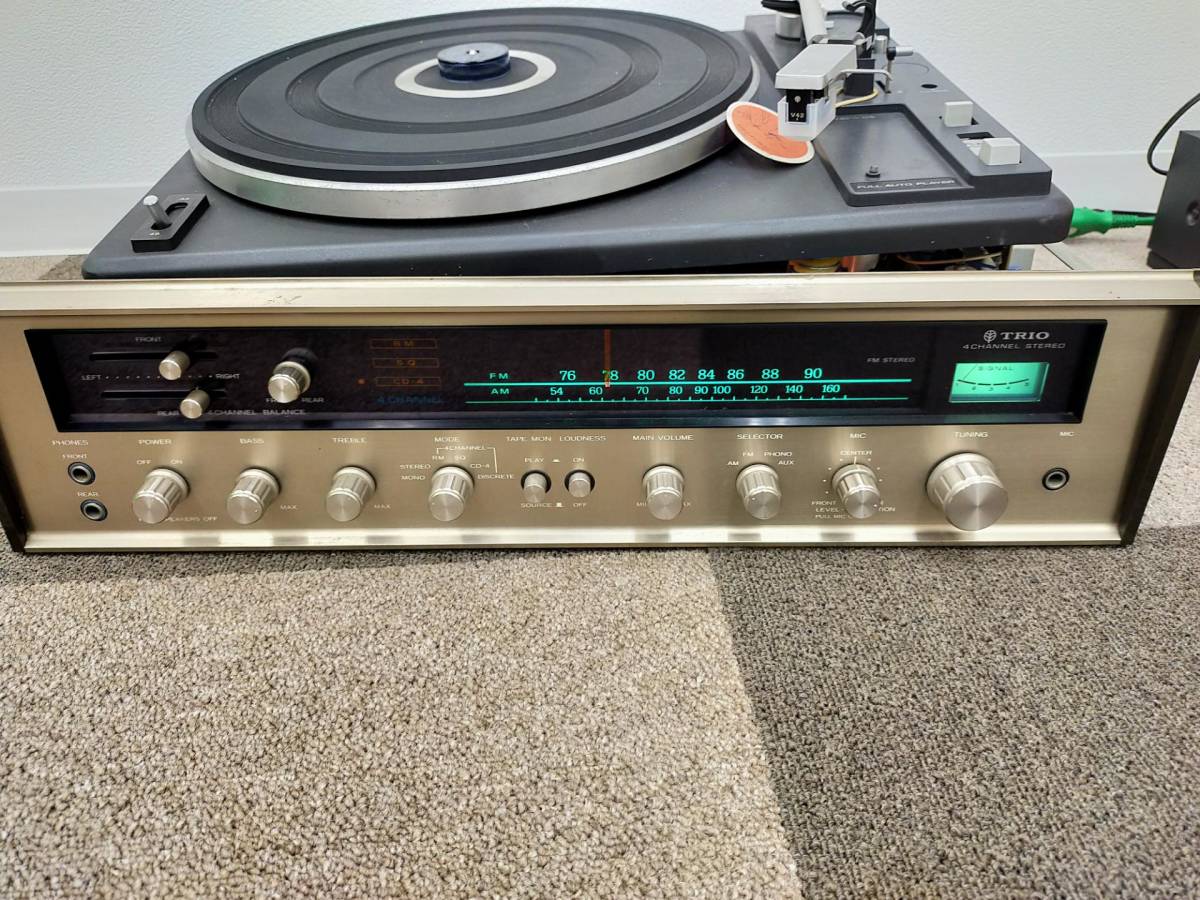 通電確認 TRIO トリオ レコード ステレオ 4CHANNEL STEREO ターン 