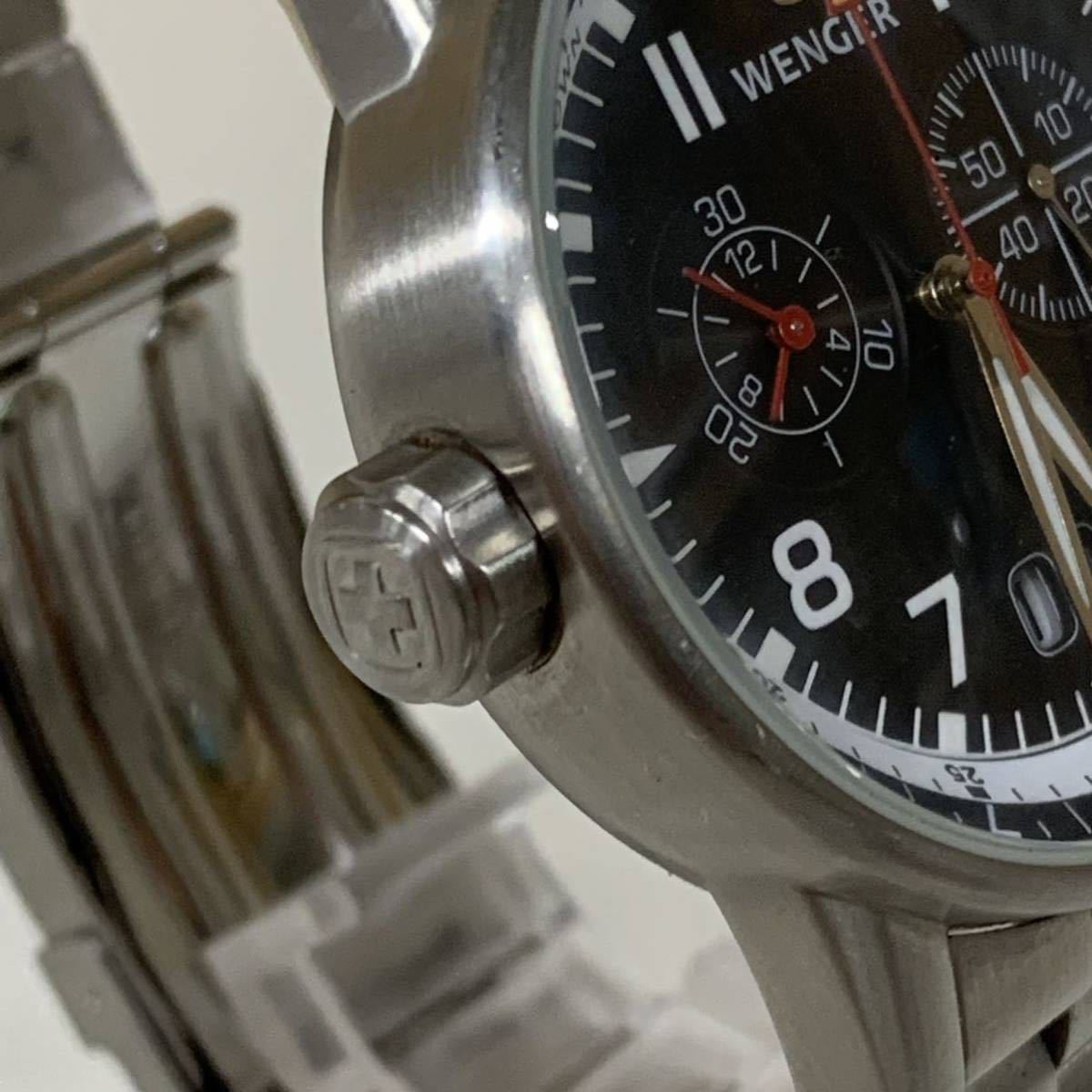 Wenger 70826 クロノグラフ 時計（1円~【電池交換済】WENGER 