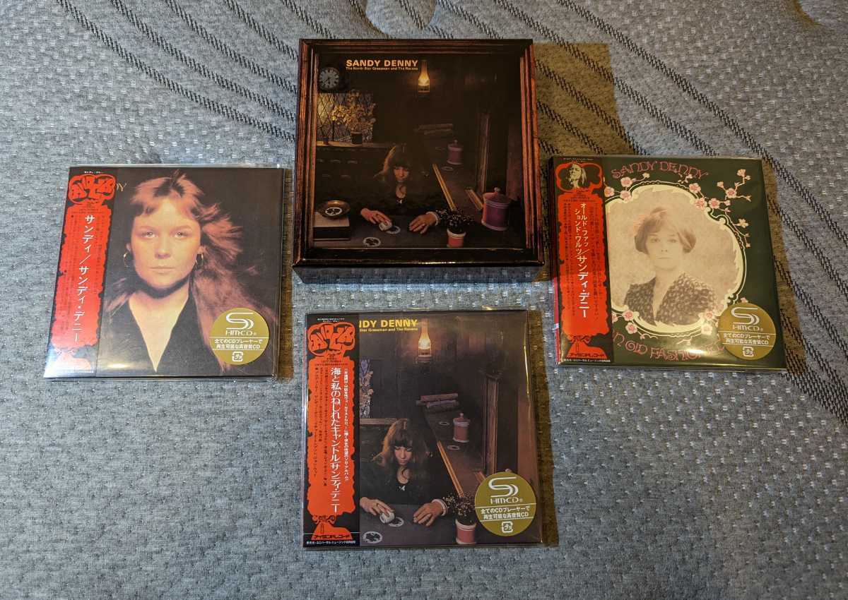 サンディ・デニー　Sandy Denny　紙ジャケ　shm-cd　3タイトル組　du特典box付　美品