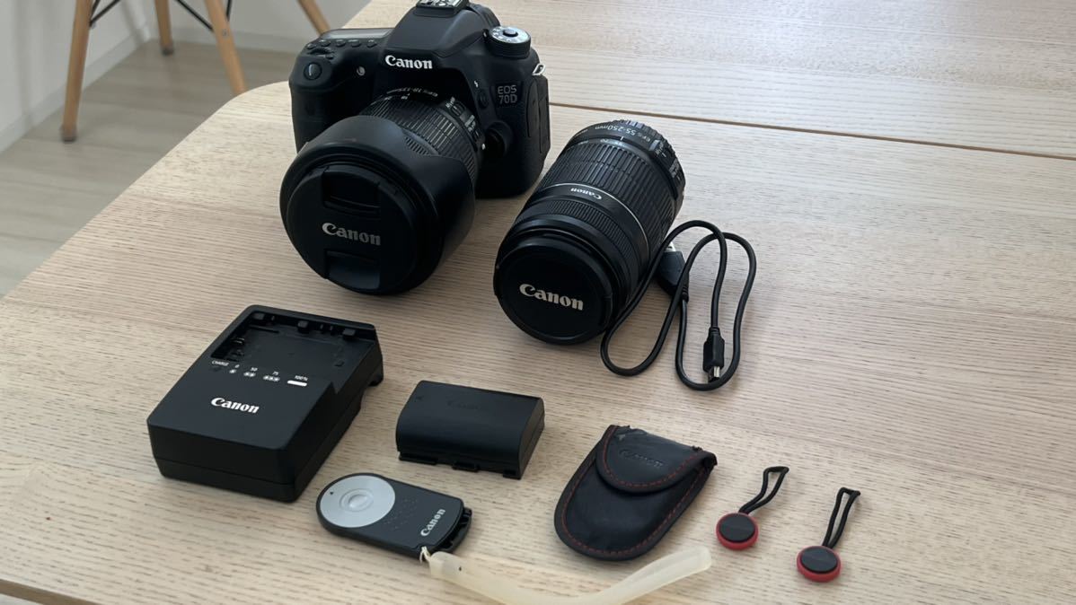 中古 Canon EOS 70D レンズキット EF-S おまけ付き 70D EOS IS