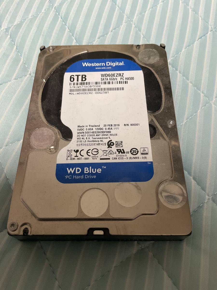 周辺機器 !!Western Digital WD60EZAZ 6TB 3.5インチ HDD（動作確認済