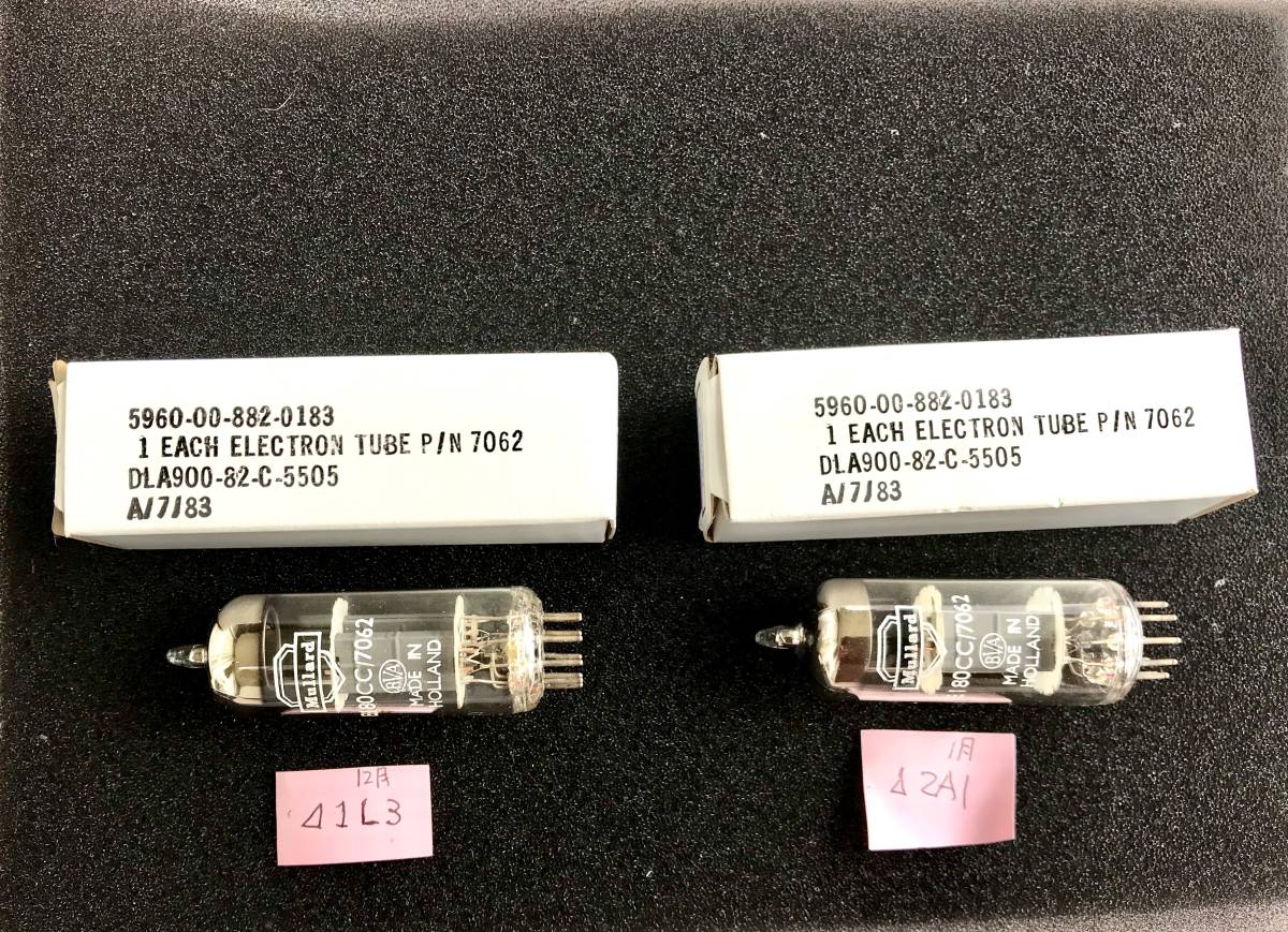【正規品，人気SALE】 Mullard ムラード E180CC 医療用 メディカル用 7062 / ECC81 元箱 入り 2本 1948 1950年 の製造(真空管)｜売買されたオークション情報、yahooの商品情報をアーカイブ公開 - オークファン 真空管
