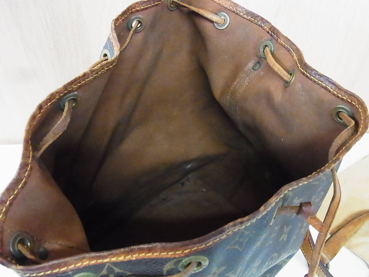 TS ジャンク品 LOUIS VUITTON ルイヴィトン モノグラム ノエ 巾着 