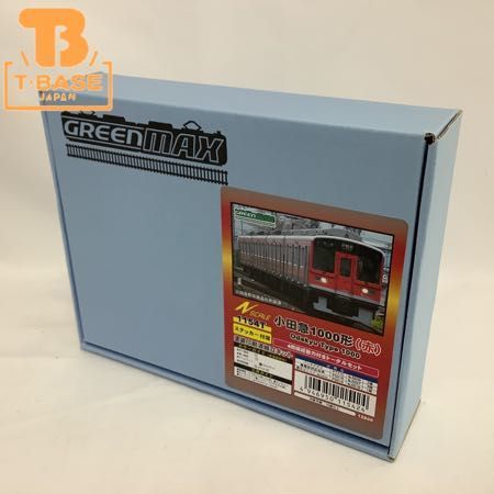 1円〜 ジャンク GREEN MAX Nゲージ 1154T 小田急 1000形 赤 4両編成動力付きトータルセット キット