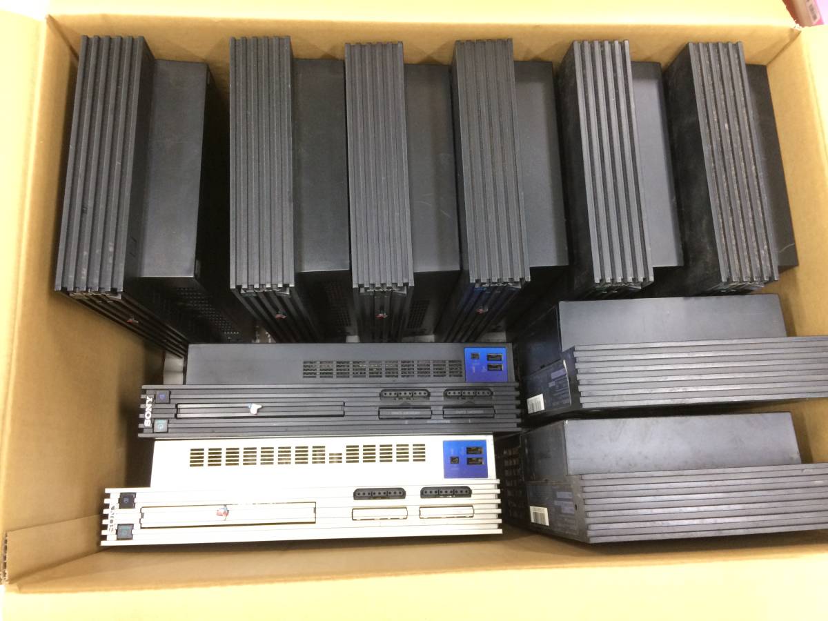 SONY PS2 厚型 本体 10台 まとめ売り 動作未確認 ジャンク SCPH-10000 ...