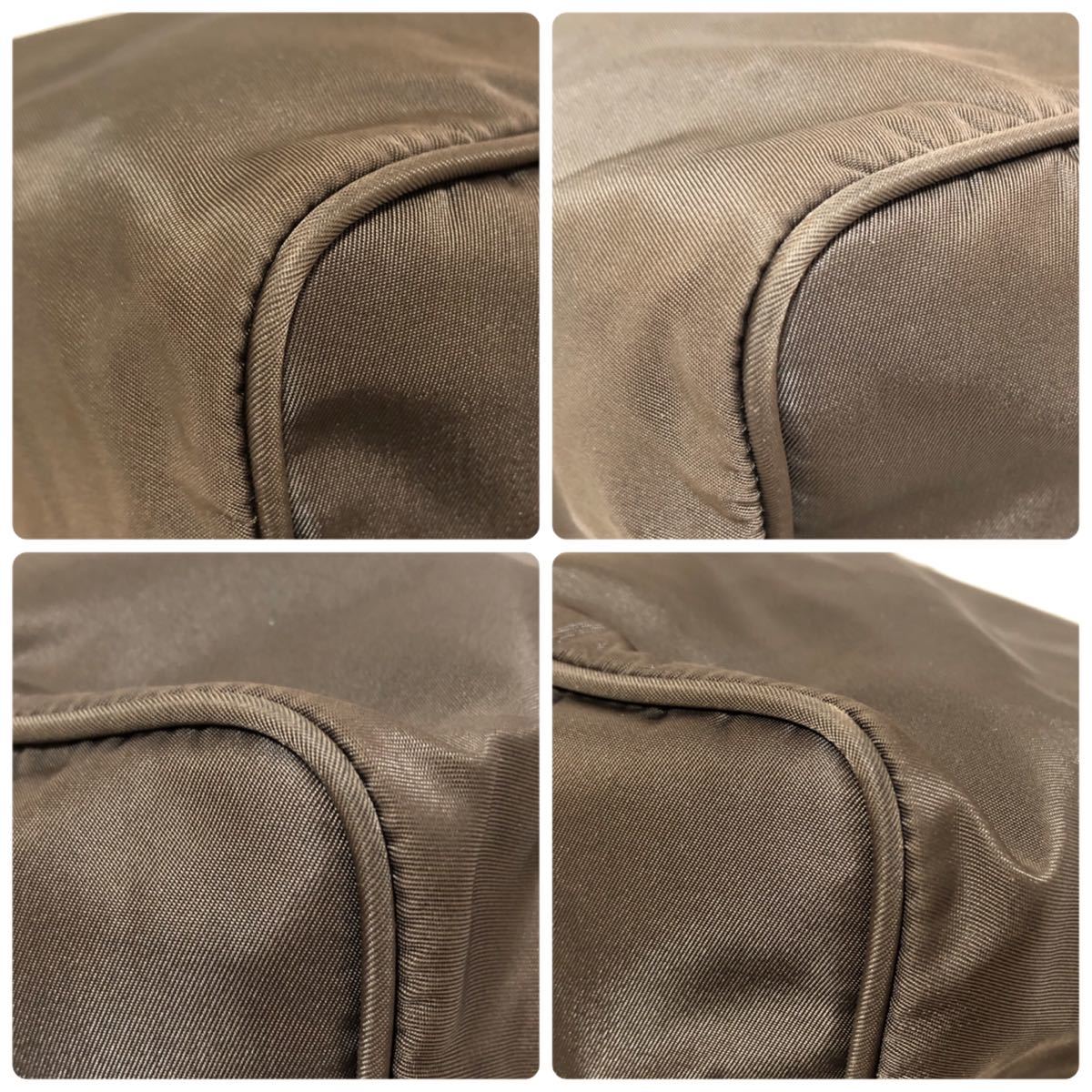 PRADA プラダ ワンショルダーバッグ テスート レザー×ナイロン 黒×チャコールグレー系 BR0414 PRADA プラダ ワンショルダーバッグ リナイロン) RE 超美品・使用感少ない✨プラダ