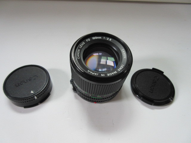 FD 100mm Canon キャノン F2.8 New f2.8」の落札相場・落札価格 レンズ