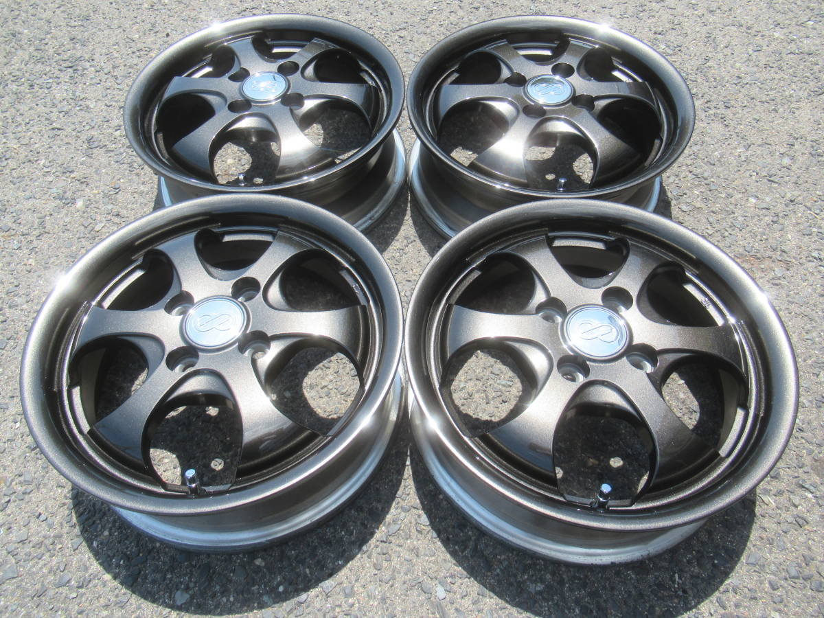  ホイール 三菱純正 ENKEI エンケイ 14インチ ガンメタ 4.5J+46 100 4H 56&phi; ダイハツ スズキ ホンダ 三菱 Kカーに(純正品)｜売買されたオークション情報、yahooの商品情報をアーカイブ公開 - オーク 4穴