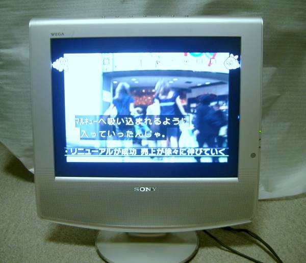 ソニー SONY WEGA 14型液晶テレビ KLV-14SP2 リモコン付 動作品(液晶
