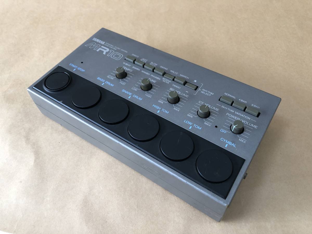 YAMAHAアナログリズムマシンMR10本体のみ YAMAHA MR-10 アナログ リズムマシン ビンテージ 箱・取説あり！ MR10