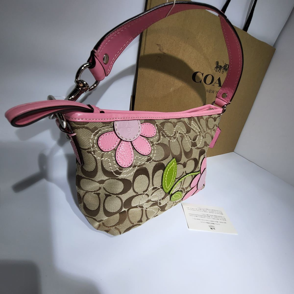 未使用に近い】コーチ COACH F14723 ワンショルダーバッグ フラワー 