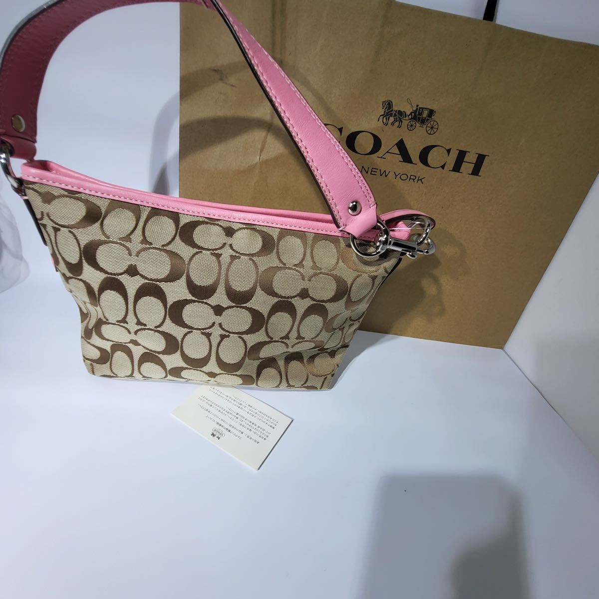 未使用に近い】コーチ COACH F14723 ワンショルダーバッグ フラワー 