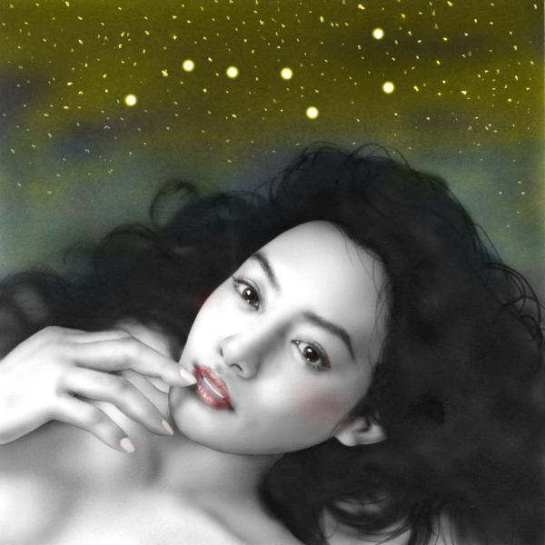 最落なし100円スタート!石川吾郎 2007年東スポ挿絵美人画 版画 女