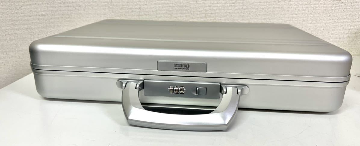 未使用 USA ZERO HALLIBURTON ゼロハリバートン アルミ アタッシュケース ダイヤルロック付き シルバー ▲