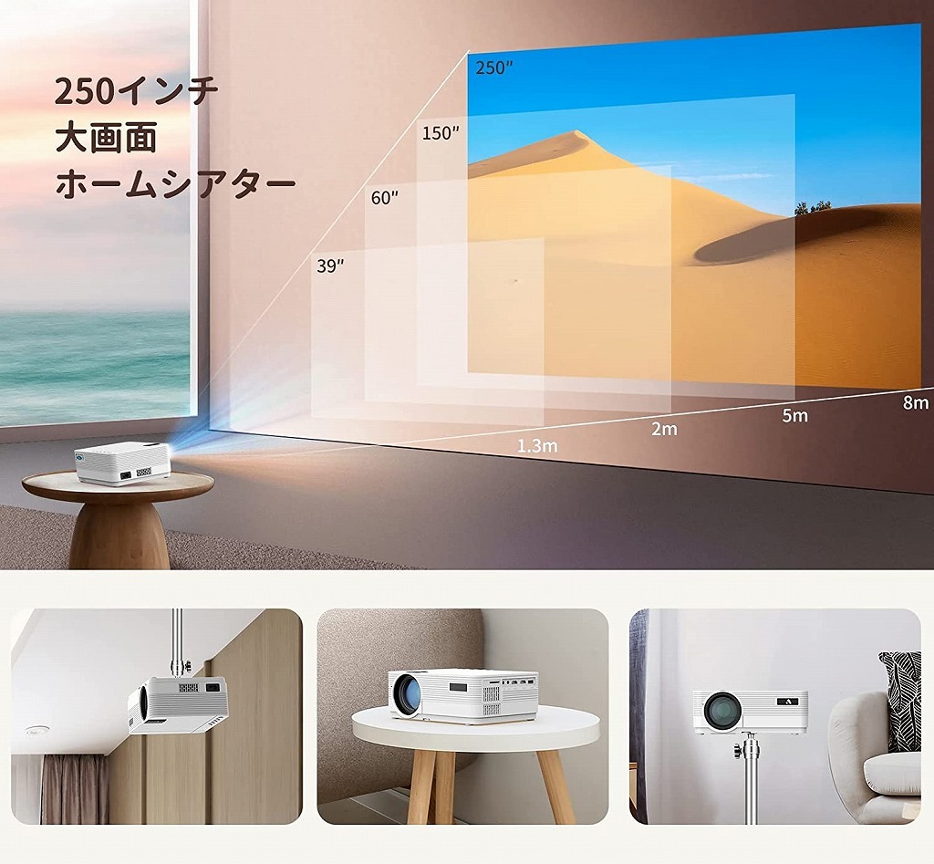 【新品】アクロージョイ RV500 LEDプロジェクター フルHD AirPlay Miracast Wi-Fi Bluetooth v5.1 HDMI RCA USB 最大200インチ 台形補正 アクロージョイ RV500 RV500軽量設計で驚くほど魅力的な小型 ハイコスパ！ コンパクト高画質プロジェクターを検証してみた！提供でもガチレビュー！！ Projector