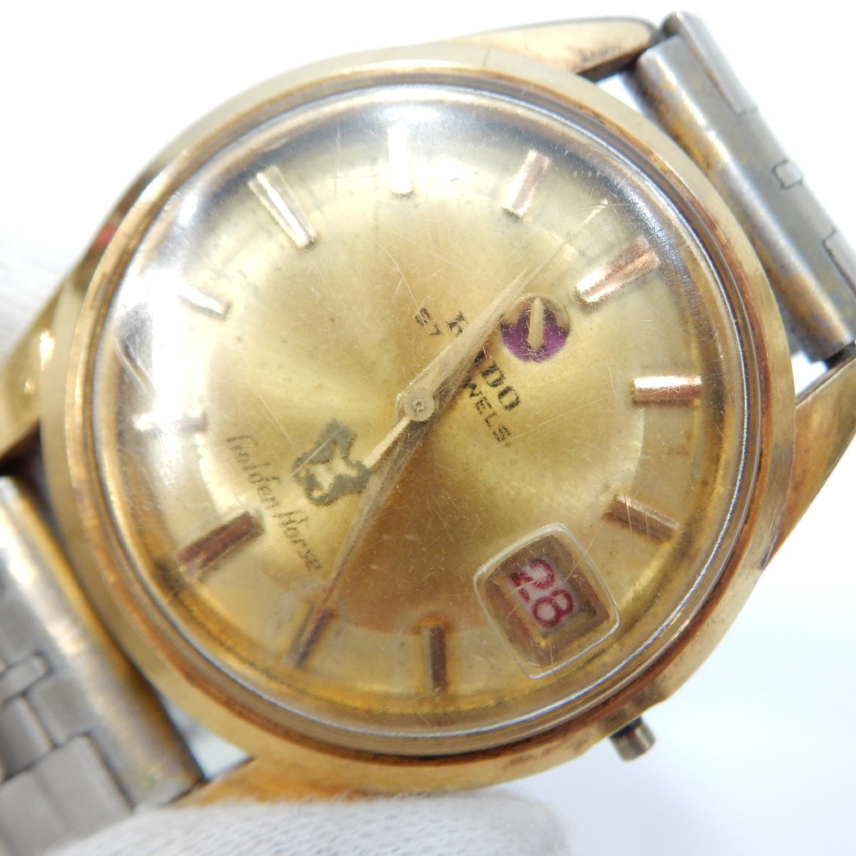 41】1円～RADO ラドー water sealed メンズ腕時計 ゴールド文字盤 