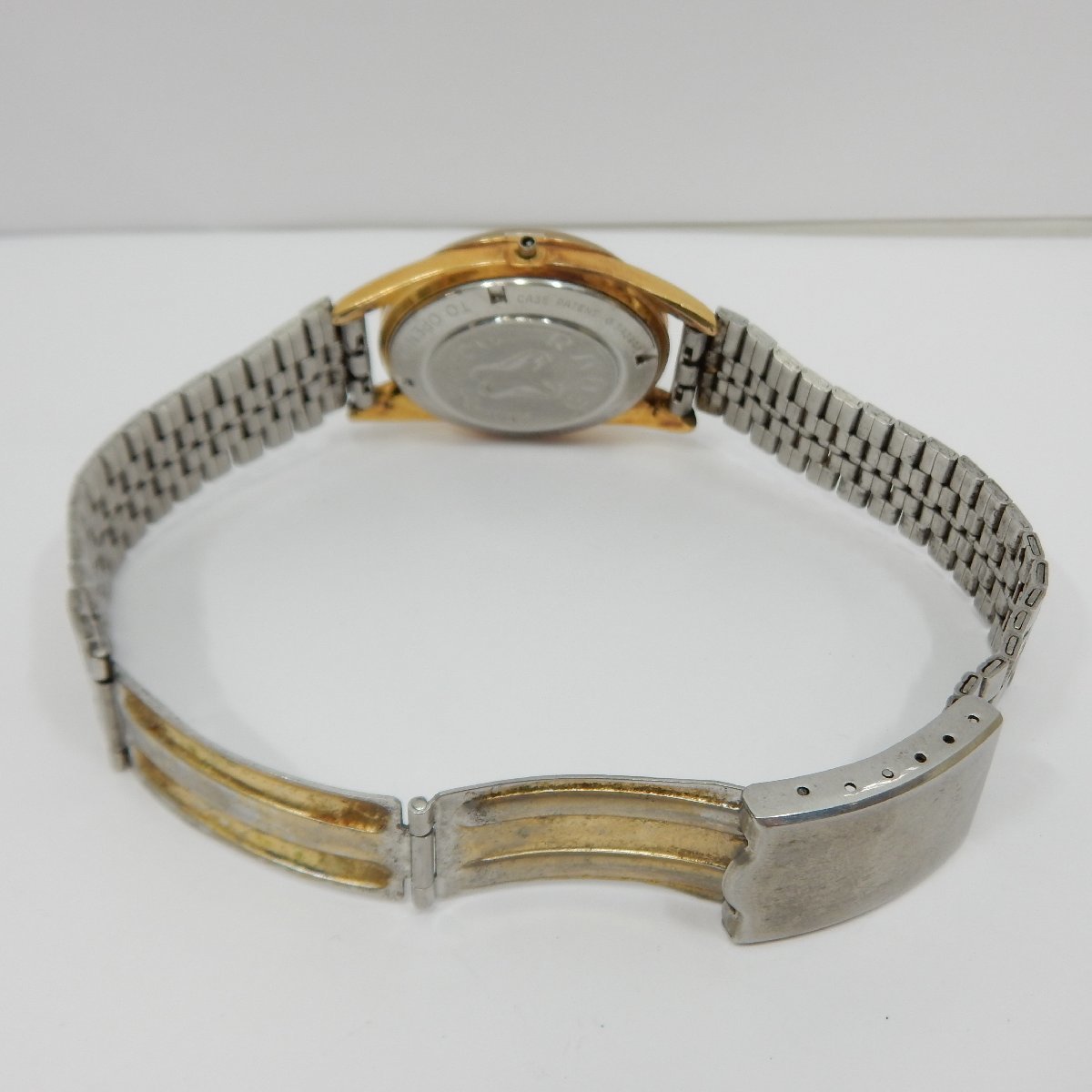 41】1円～RADO ラドー water sealed メンズ腕時計 ゴールド文字盤 