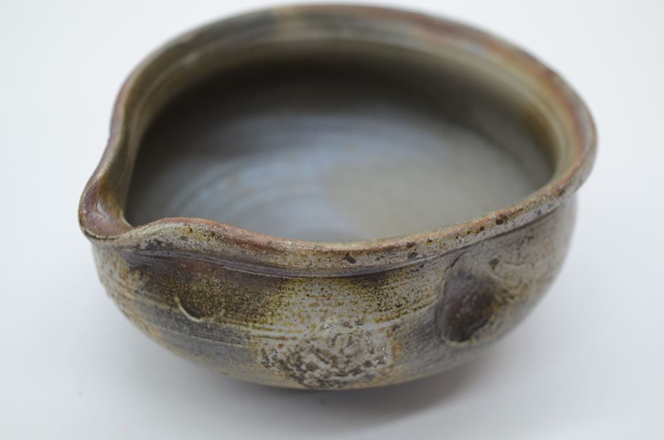 D佐藤苔助 備前焼宝瓶 三方手捻り人気作者 急須 共箱 共布 茶注 煎茶
