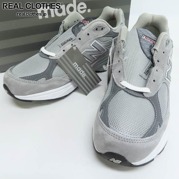 (2)【未使用】New Balance/ニューバランス スニーカー グレー M990GY3/27.5 /080