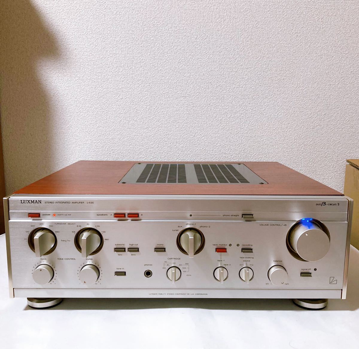 お得，定番】 LUXMAN プリメインアンプ L-530 【ラックスマン 
