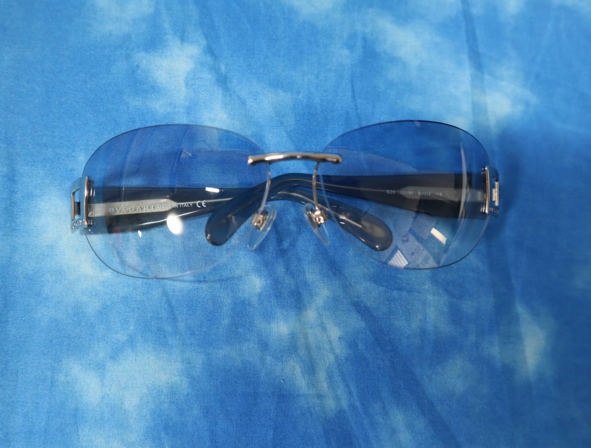 ★BVLGARI ブルガリ サングラス 620 120/8F 69□15 115 ブルーグレー系 ケース クロス 綺麗 サングラス BVLGARI 国内正規品ブルガリ ブルガリ&frasl;ブルガリブルガリラインストーン ブルガリのサングラス（BVLGARI） アジアンフィット