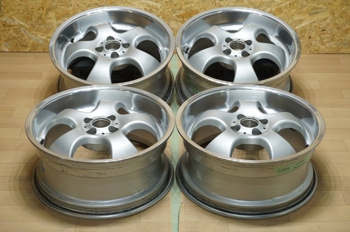 希少　ワーク　ネッツァルト　カップホイール　ユーロ　JDM pcd100 旧車 H877 WORK ネッツァルト PCD100 7.5J+35 カップホイール 当時物(社外品