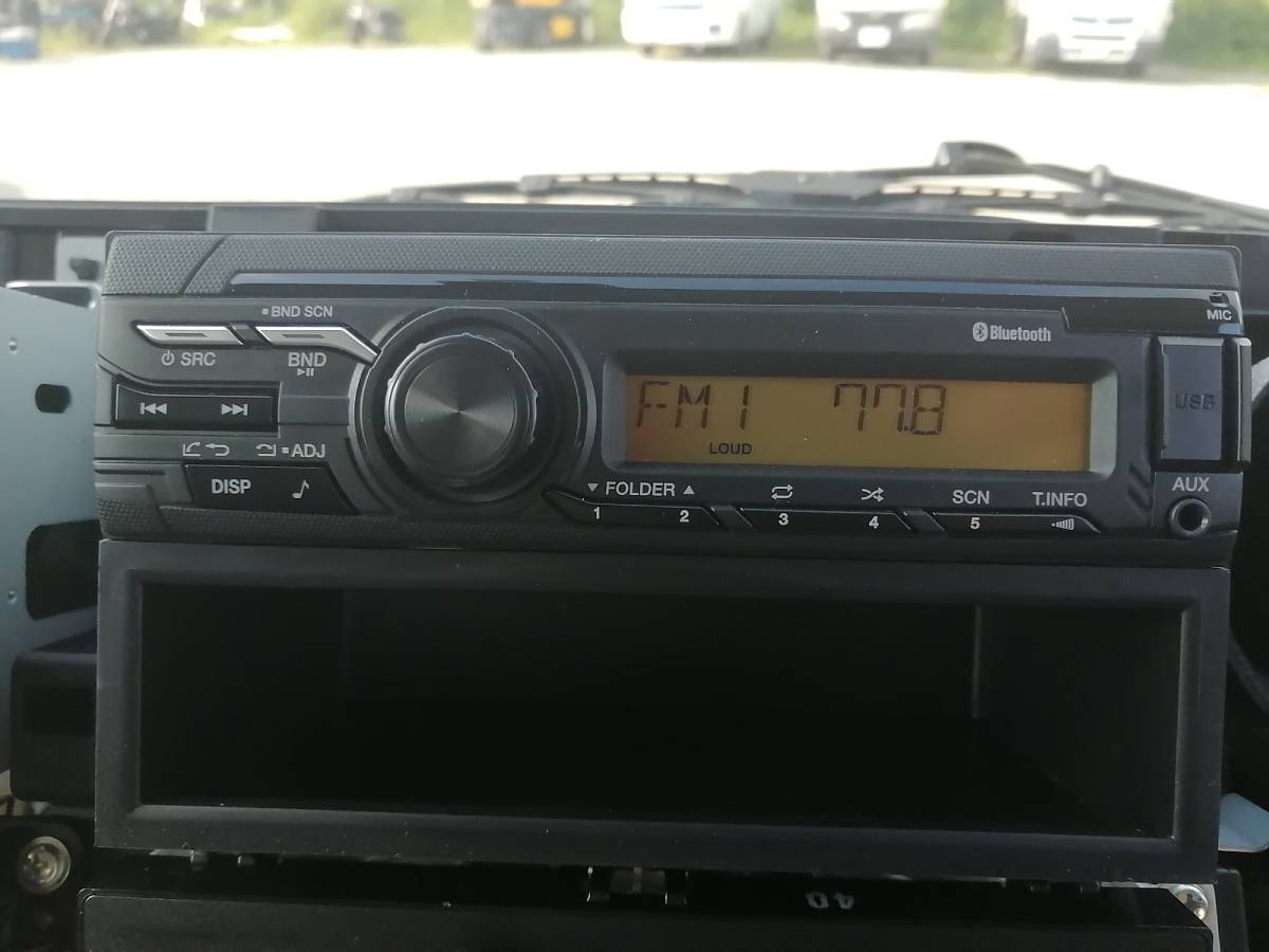 新車外し デュトロ 日野純正ラジオBluetooth RJ9765TA 480 新車外し