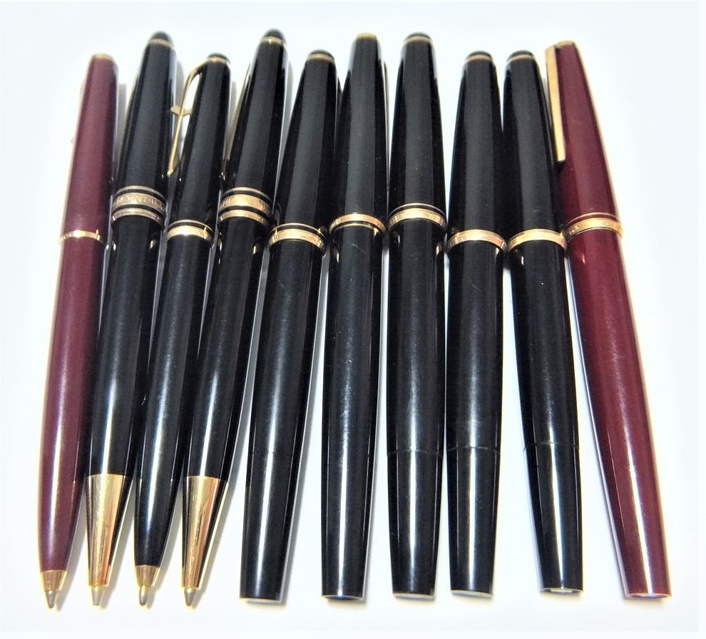 1円～ おたからや★B0816-10　MONTBLANC モンブラン 221/No.32/No.24/No.22/他 万年筆 ペン先585×3/他　ボールペン　シャープペン　計10点