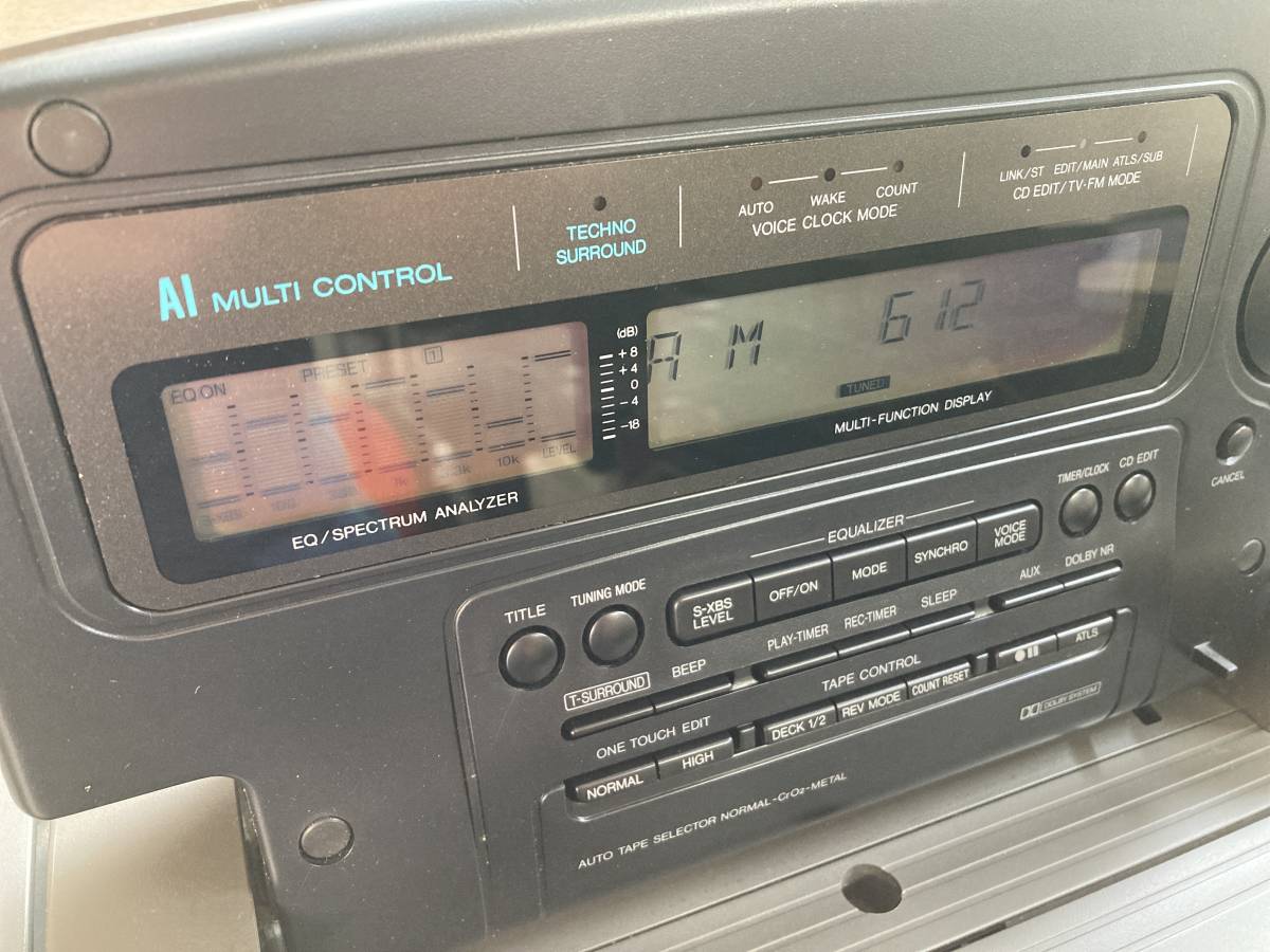 Panasonic パナソニック CD AM FM カセット ラジカセ コブラトップ RX-DT909 62206 バブル 昭和 レトロ アンティーク オーディオ 音響