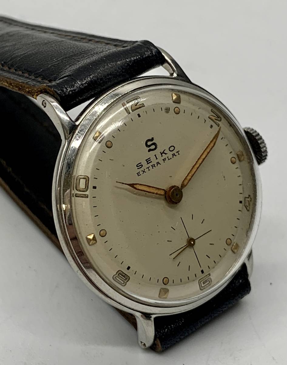 SEIKO EXTRA FLAT セイコー エキストラフラット Sマーク 手巻き 稼動品