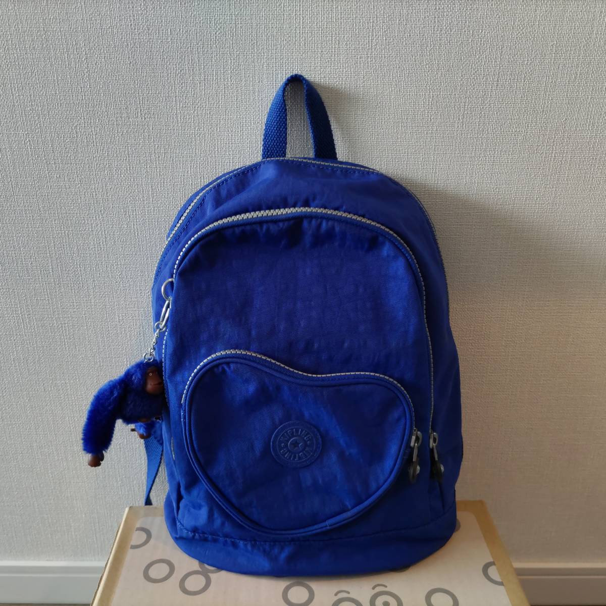 ✨kipling キプリング ミニリュック ブルー チャーム キプリング 