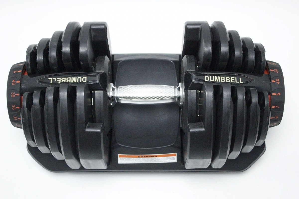 たのめる便可変式ダンベル ダイヤル調整5Kg〜40Kg① 筋トレ