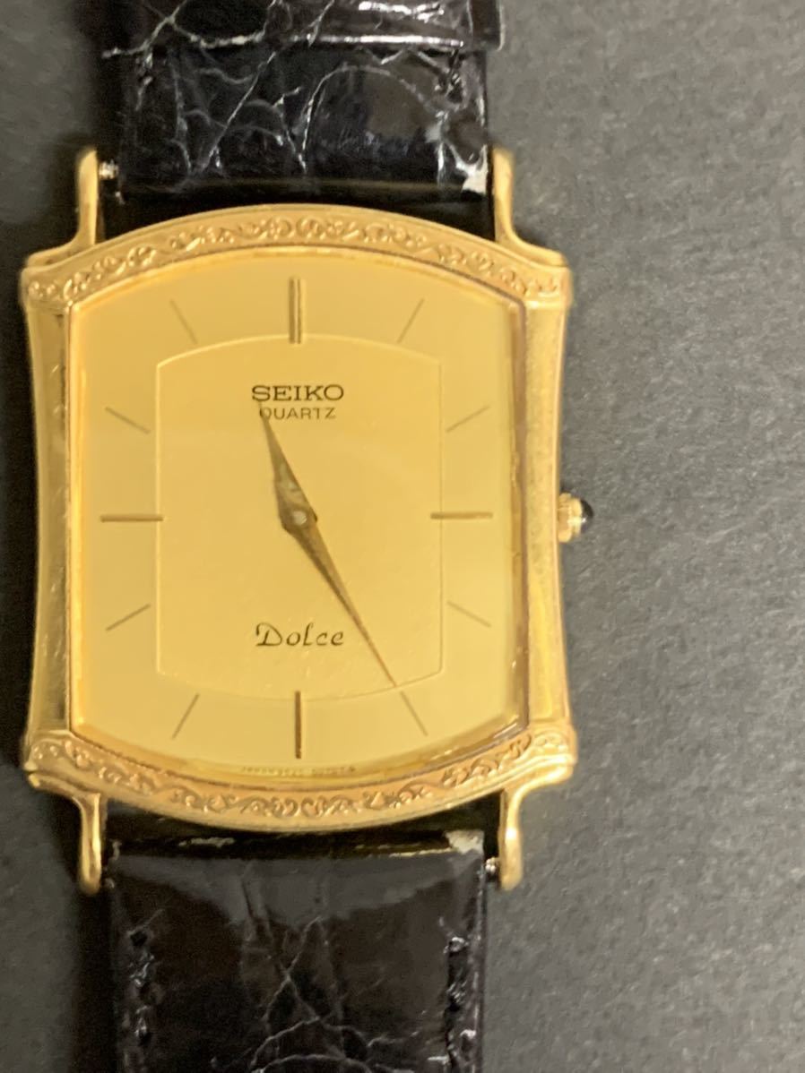 m SEIKO セイコー Dolce ドルチェ 14K 9520-5070 動作未確認