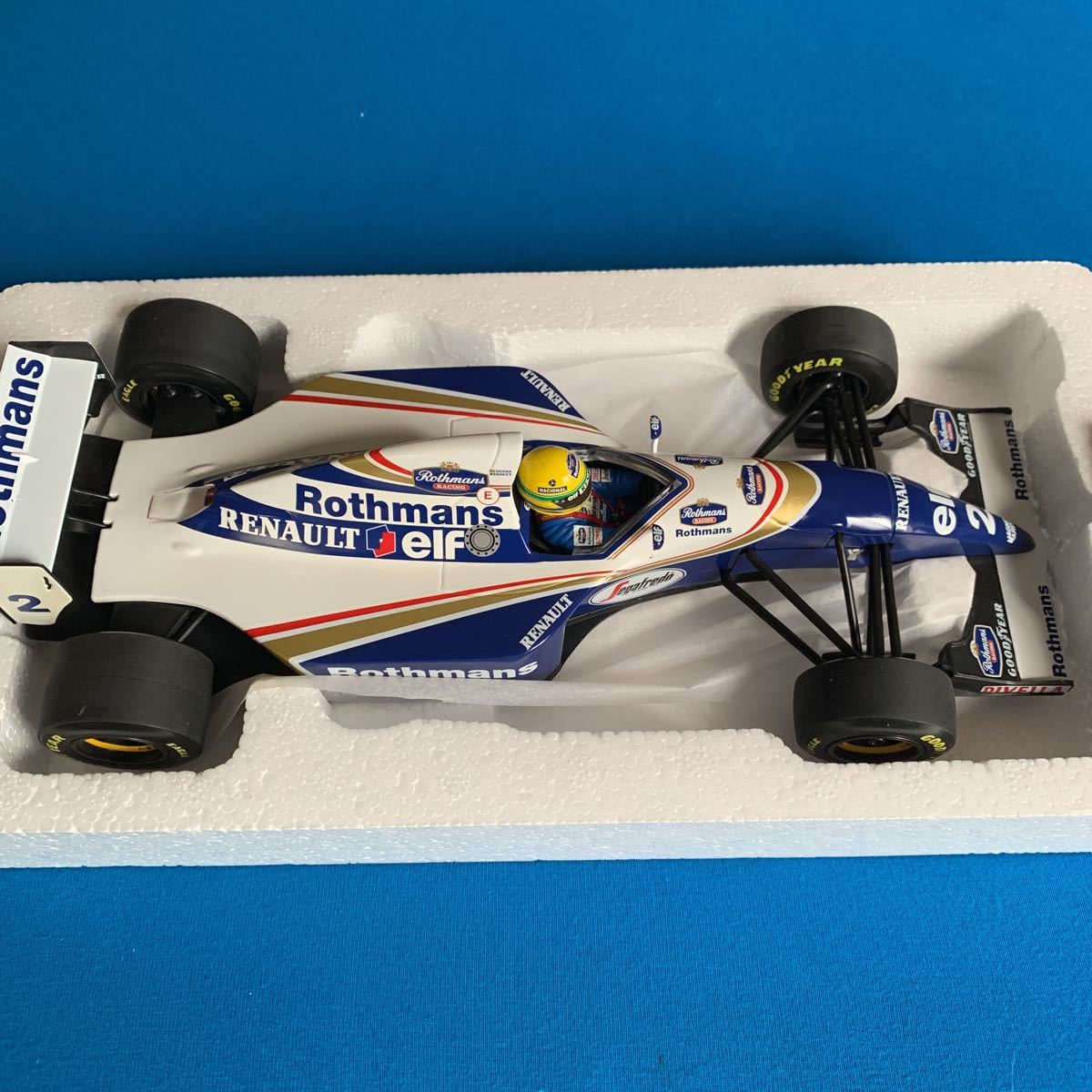 レアミニチャンプス 1⁄18 ウィリアムズ FW14 マンセルライドオンセナ