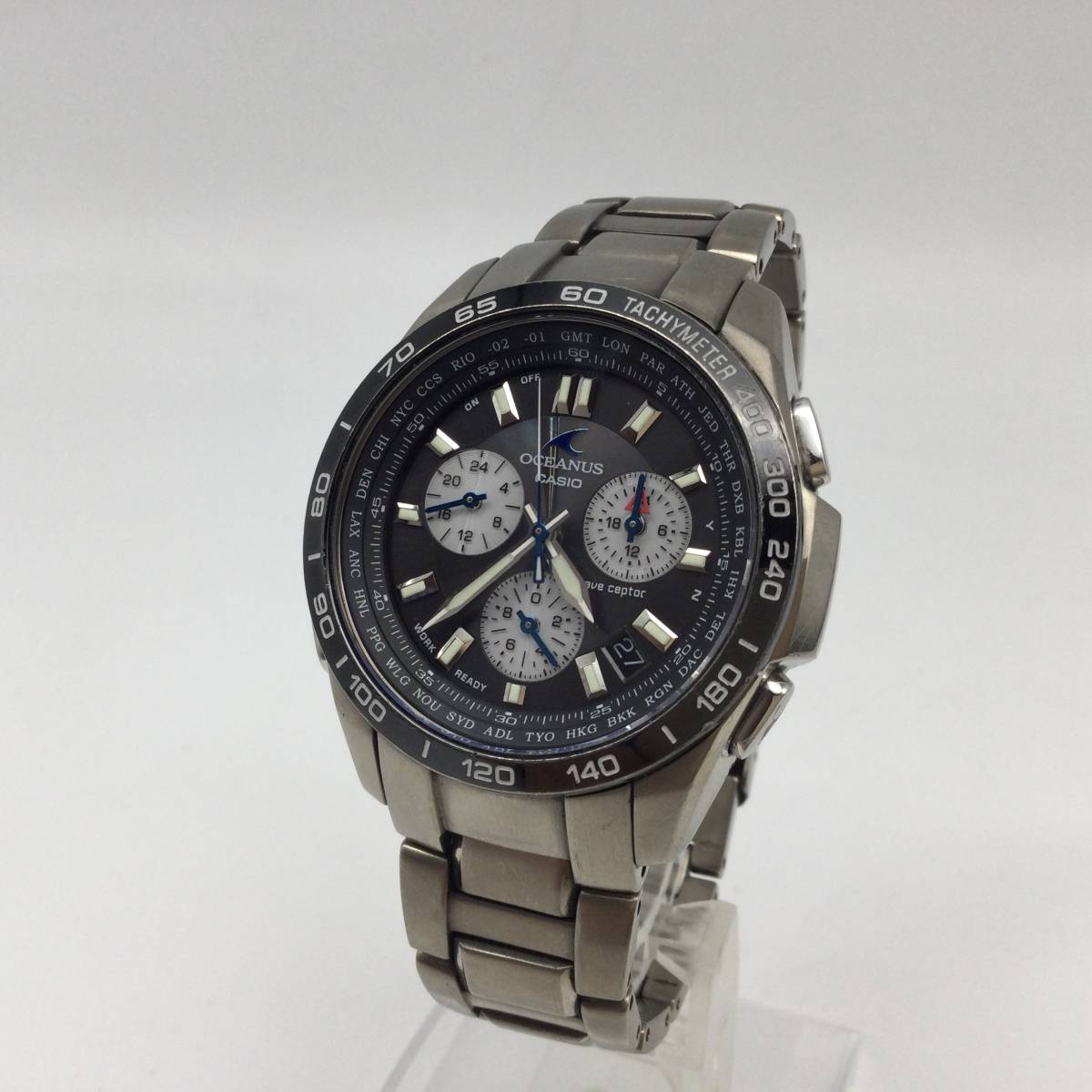 7116】CASIO カシオ OCEANUS オシアナス OCW-600 4329 チタン 電波 
