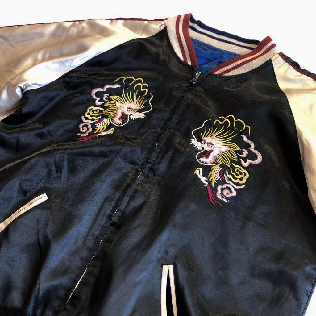 スカジャン 馬 古着 美品 Lサイズ ハーレーダビッドソン 純正