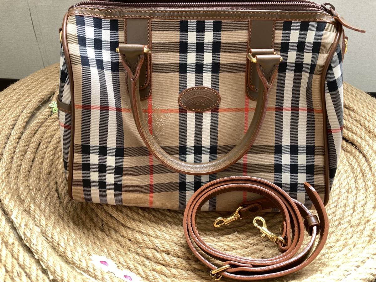 BURBERRY バーバリー ノバチェック ハンドバッグ ミニボストン 【公式