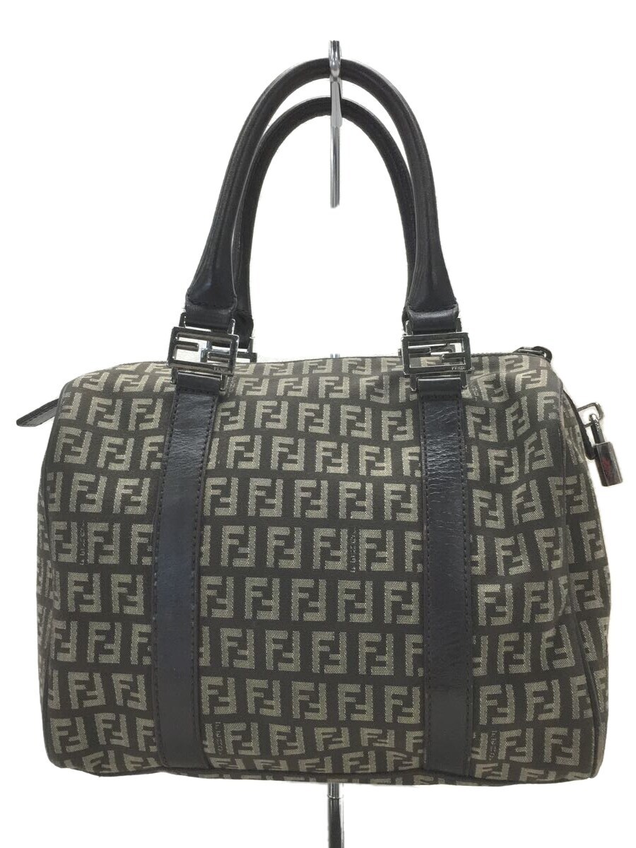 FENDI ハンドバッグ　ミニボストン FENDI◇ハンドバッグ/-/BRW/ズッキーノ/フェンディ/ミニボストン