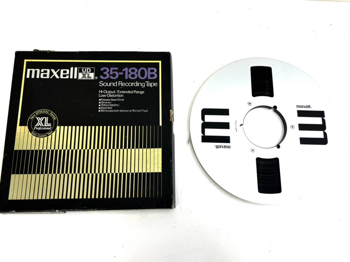 【現状品】maxell マクセル UDXL 35-180B Sound Recoading Tape オープンリールテープ 10号