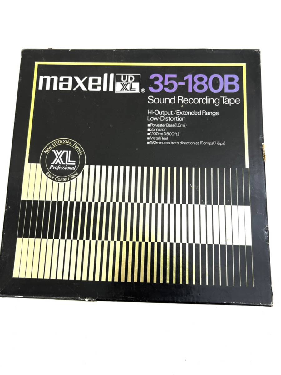 【現状品】maxell マクセル UDXL 35-180B Sound Recoading Tape オープンリールテープ 10号