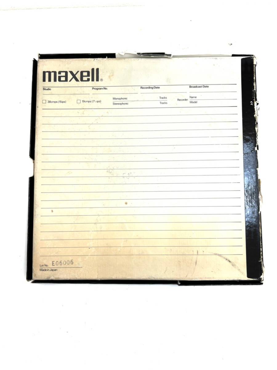 【現状品】maxell マクセル UDXL 35-180B Sound Recoading Tape オープンリールテープ 10号